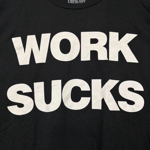 Blink-182 Work Sucks One More Time Tour Pop Punk T-Shirt XXL - Picture 2 of 4